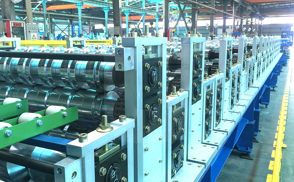 Supporting system of forming rollers