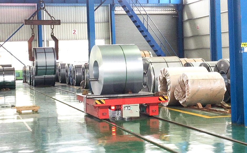 Unique remote-controlled steel coil handling trolley