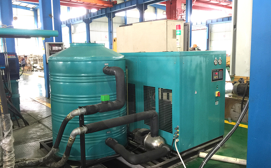 Constant tension system <br/>(with industrial chiller for cooling of hydraulic oil)